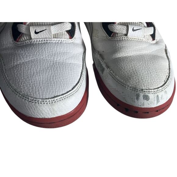 Nike Air Flight Legacy Men’s 8.5 Legacy White Red Sneakers High Tops Streetwear - Picture 4 of 12